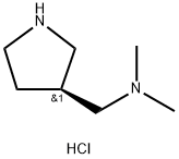 dimethyl({[(3S)-pyrrolidin-3-yl]methyl})amine dihydrochloride Struktur