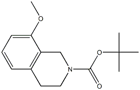 tert-butyl 8-methoxy-3,4-dihydroisoquinoline-2(1H)-carboxylate Struktur