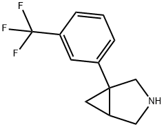 1-(3-TRIFLUOROMETHYLPHENYL)-3-AZABICYCLO[3.1.0]HEXANE Struktur