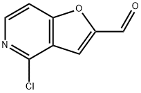 Furo[3,2-c]pyridine-2-carboxaldehyde,4-chloro- Struktur