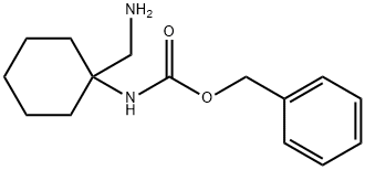 benzyl N-[1-(aminomethyl)cyclohexyl]carbamate Struktur