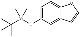 (benzofuran-5-yloxy)(tert-butyl)dimethylsilane Struktur