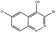 3-Bromo-6-chloro-cinnolin-4-ol Structure