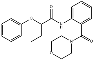 N-[2-(morpholine-4-carbonyl)phenyl]-2-phenoxybutanamide Struktur