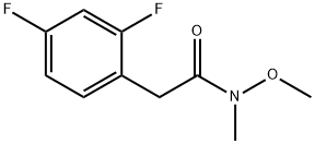 2-(2,4-difluorophenyl)-N-methoxy-N-methylacetamide Struktur