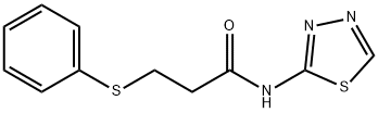 3-(phenylsulfanyl)-N-(1,3,4-thiadiazol-2-yl)propanamide Struktur