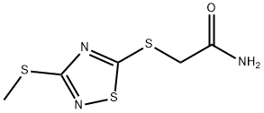 2-[(3-methylsulfanyl-1,2,4-thiadiazol-5-yl)sulfanyl]acetamide Struktur