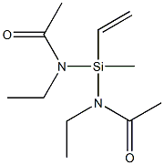 Acetamide, N,N'-(ethenylmethylsilylene)bis[N-ethyl- Struktur