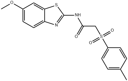 N-(6-methoxy-1,3-benzothiazol-2-yl)-2-[(4-methylphenyl)sulfonyl]acetamide Struktur