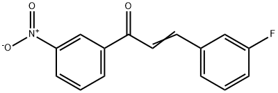 (2E)-3-(3-fluorophenyl)-1-(3-nitrophenyl)prop-2-en-1-one Struktur