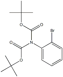 DI-TERT-BUTYL 2-BROMOPHENYLIMINODICARBONATE Struktur