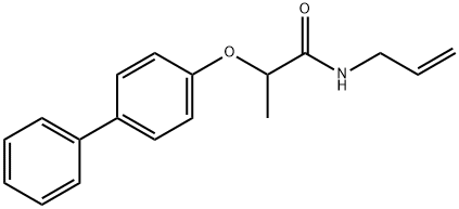 N-allyl-2-(4-biphenylyloxy)propanamide Struktur