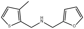 (furan-2-ylmethyl)[(3-methylthiophen-2-yl)methyl]amine Struktur