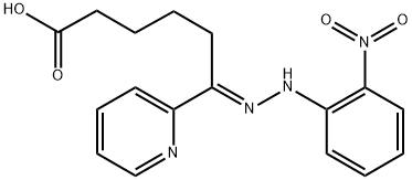 6-[(2-Nitro-phenyl)-hydrazono]-6-pyridin-2-yl-hexanoic acid Struktur