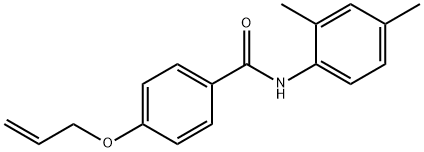 N-(2,4-dimethylphenyl)-4-prop-2-enoxybenzamide Struktur