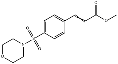 3-[4-(Morpholine-4-sulfonyl)-phenyl]-acrylic acid methyl ester Struktur