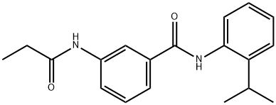 3-(propanoylamino)-N-(2-propan-2-ylphenyl)benzamide Struktur