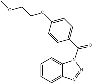 benzotriazol-1-yl-[4-(2-methoxyethoxy)phenyl]methanone Struktur