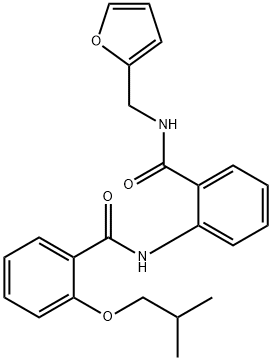 N-(2-{[(2-furylmethyl)amino]carbonyl}phenyl)-2-isobutoxybenzamide Struktur