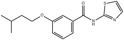 3-(3-methylbutoxy)-N-1,3-thiazol-2-ylbenzamide Struktur