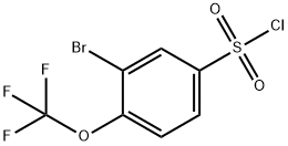 3-Bromo-4-trifluoromethoxybenzenesulfonyl chloride Struktur