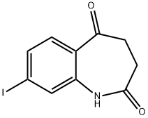 8-IODO-2,3,4,5-TETRAHYDRO-1H-1-BENZAZEPINE-2,5-DIONE Struktur