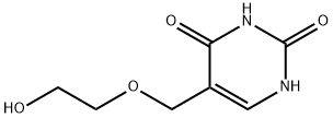 5-(2-Hydroxy-ethoxymethyl)-1H-pyrimidine-2,4-dione Struktur