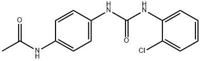 N-[4-[(2-chlorophenyl)carbamoylamino]phenyl]acetamide Struktur