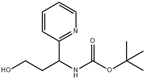 TERT-BUTYL (3-HYDROXY-1-(PYRIDIN-2-YL)PROPYL)CARBAMATE Struktur