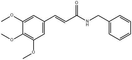 (E)-N-benzyl-3-(3,4,5-trimethoxyphenyl)prop-2-enamide Struktur