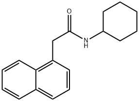 N-cyclohexyl-2-naphthalen-1-ylacetamide Struktur