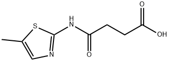 4-((5-methylthiazol-2-yl)amino)-4-oxobutanoic acid Struktur