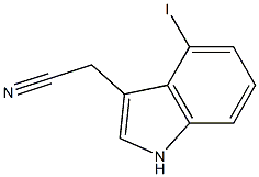 1H-Indole-3-acetonitrile, 4-iodo- Struktur