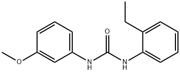 1-(2-ethylphenyl)-3-(3-methoxyphenyl)urea Struktur