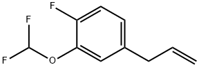 4-Allyl-2-difluoromethoxy-1-fluoro-benzene Struktur