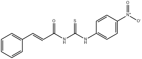 N-{[(4-nitrophenyl)amino]carbonothioyl}-3-phenylacrylamide Struktur