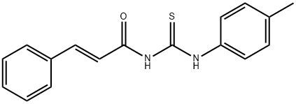 N-{[(4-methylphenyl)amino]carbonothioyl}-3-phenylacrylamide Struktur