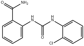 2-[(2-chlorophenyl)carbamoylamino]benzamide Struktur