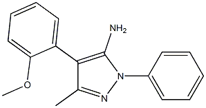 4-(2-METHOXYPHENYL)-3-METHYL-1-PHENYL-1H-PYRAZOL-5-AMINE Struktur