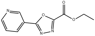 Ethyl 5-(pyridin-3-yl)-1,3,4-oxadiazole-2-carboxylate Struktur