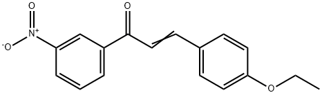 (2E)-3-(4-ethoxyphenyl)-1-(3-nitrophenyl)prop-2-en-1-one Struktur