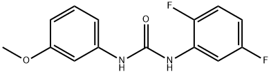 1-(2,5-difluorophenyl)-3-(3-methoxyphenyl)urea Struktur