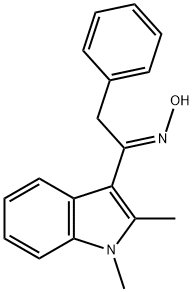 1-(1,2-dimethyl-1H-indol-3-yl)-2-phenylethanone oxime Struktur