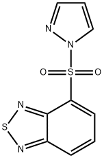 4-pyrazol-1-ylsulfonyl-2,1,3-benzothiadiazole Struktur