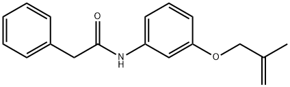 N-{3-[(2-methyl-2-propen-1-yl)oxy]phenyl}-2-phenylacetamide Struktur