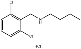 butyl[(2,6-dichlorophenyl)methyl]amine hydrochloride Struktur