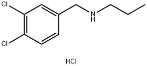 [(3,4-dichlorophenyl)methyl](propyl)amine hydrochloride Struktur