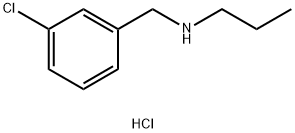 [(3-chlorophenyl)methyl](propyl)amine hydrochloride Struktur