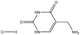 5-(aminomethyl)pyrimidine-2,4(1H,3H)-dione hydrochloride Struktur