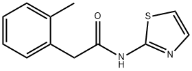 2-(2-methylphenyl)-N-(1,3-thiazol-2-yl)acetamide Struktur